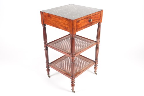 Lot 281 - A George IV mahogany two-tier pedestal...