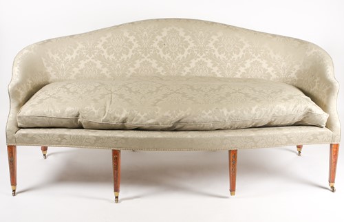 Lot 291 - A George III serpentine fronted 'Camel Back'...
