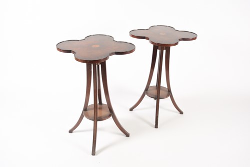 Lot 308 - A pair of Harry Meyers of New York quatrefoil...