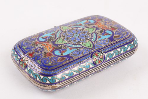 Lot 421 - A late 19th century Russian silver and...