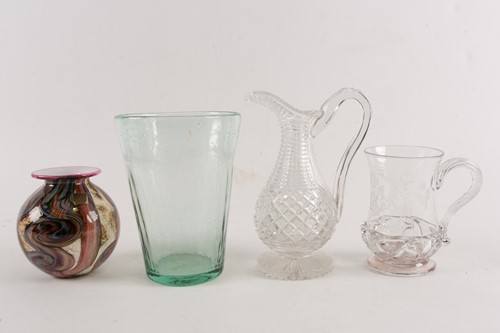 Lot 427 - A George III documentary clear glass tankard...