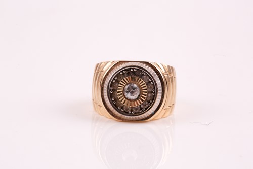 Lot 248 - A diamond cluster ring, the central brilliant...