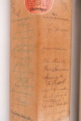 Lot 412 - A multi-signed cricket bat from the MCC Tour...