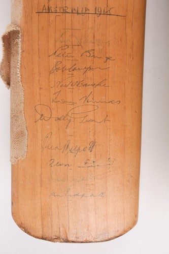 Lot 412 - A multi-signed cricket bat from the MCC Tour...