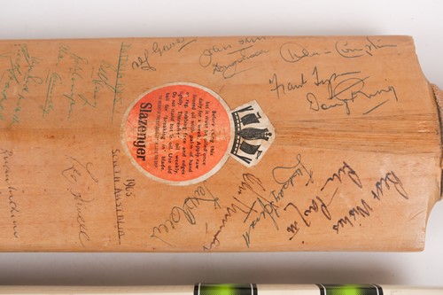 Lot 412 - A multi-signed cricket bat from the MCC Tour...