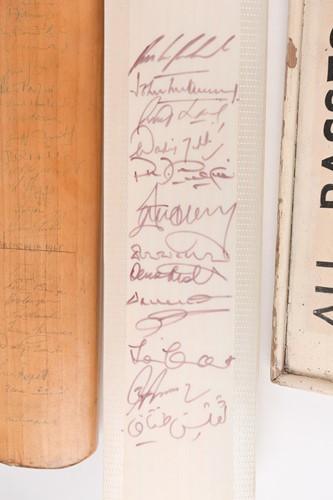 Lot 412 - A multi-signed cricket bat from the MCC Tour...