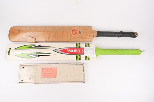 Lot 412 - A multi-signed cricket bat from the MCC Tour...
