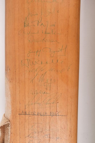 Lot 412 - A multi-signed cricket bat from the MCC Tour...