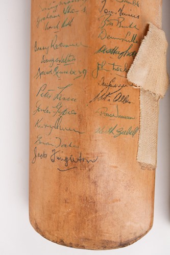 Lot 412 - A multi-signed cricket bat from the MCC Tour...
