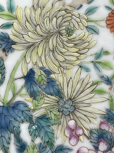 Lot 163 - A Chinese porcelain panel, Qing,19th century,...