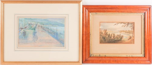 Lot 57 - A 19th century Continental school watercolour...