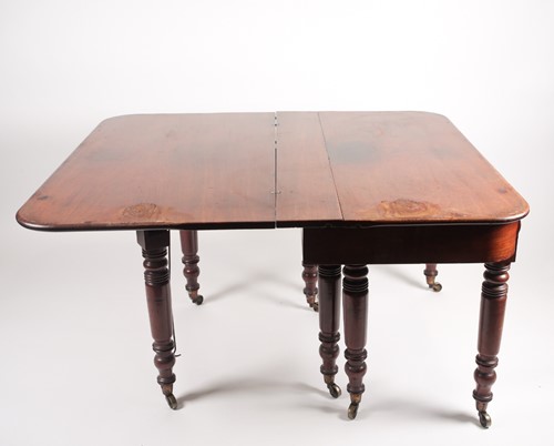 Lot 209 - A George IV mahogany, geared concertina...
