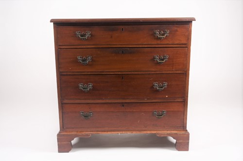 Lot 210 - A George III style, mahogany commode chest of...