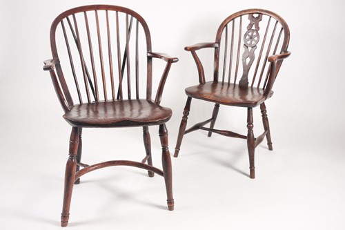 Lot 212 - An early to mid-19th-century elm and yew wood '...