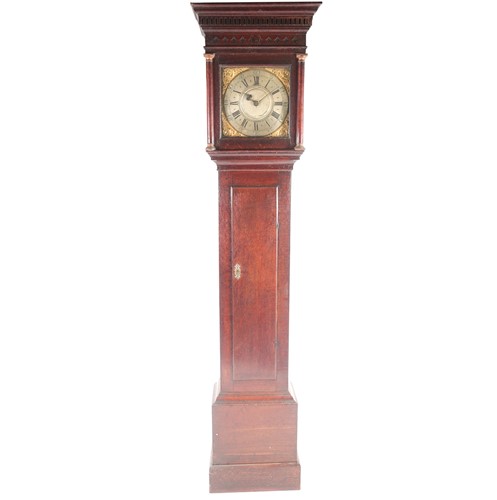 Lot 421 - A late 18th century 30hr longcase clock with...