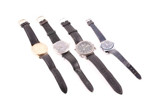 Lot 388 - A group of four wristwatches, comprising an...