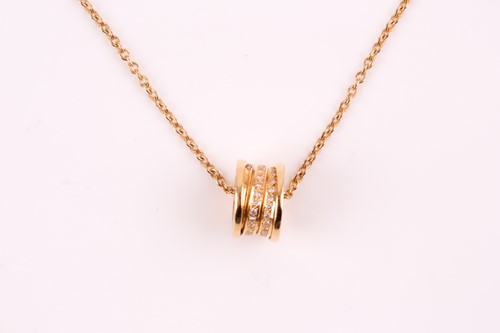 Lot 289 - Bulgari. A Bulgari diamond set gold B. Zero 1...