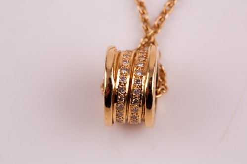 Lot 289 - Bulgari. A Bulgari diamond set gold B. Zero 1...