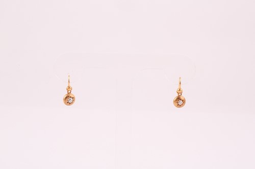 Lot 273 - A pair of late Victorian yellow metal and...