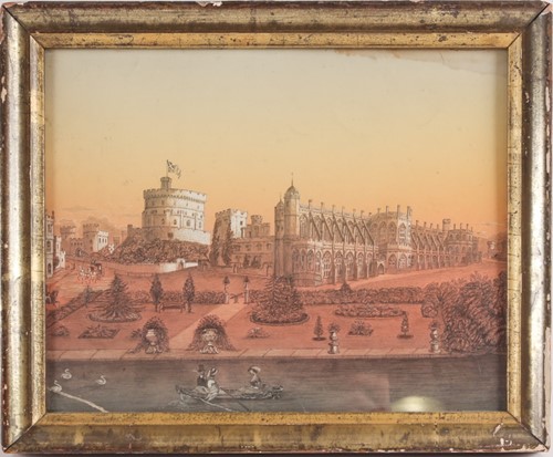Lot 467 - Early 19th century pencil and pen on coloured...