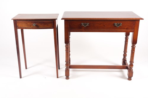 Lot 220 - A 17th-century style, reproduction oak single...