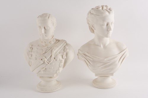 Lot 481 - A Copeland Art Union of London Parianware bust...