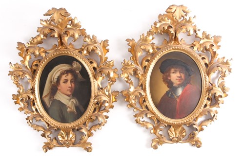 Lot 104 - After Rembrandt Van Rijn, 19th century, a self-...