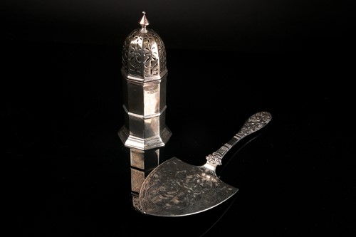 Lot 467 - A Danish silver Dragestil cake slice, by...