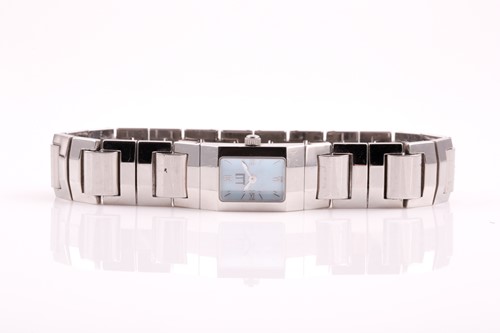 Lot 394 - A ladies Dunhill stainless steel wristwatch,...