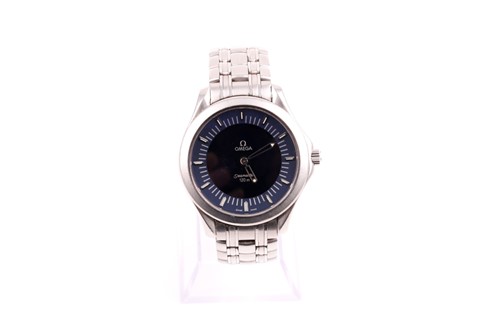Lot 409 - An unusual Omega Seamaster stainless steel...