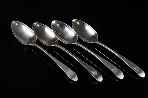 Lot 495 - A set of four Victorian Scottish silver...