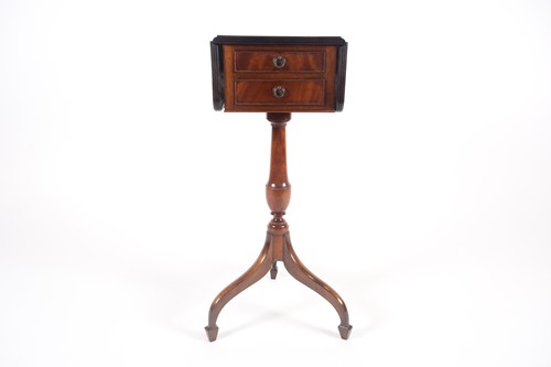 Lot 234 - A Regency style mahogany work table, 20th...