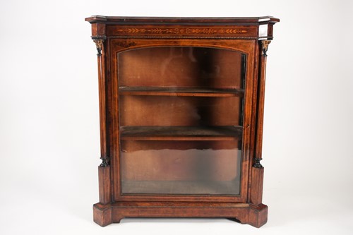 Lot 242 - A late Victorian satinwood and ebony strung...