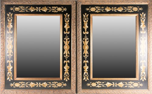 Lot 306 - A pair of 20th century Italianate painted,...