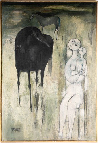 Lot 133 - Michel Jean Rousseau (b.1927), 'Contemplation',...