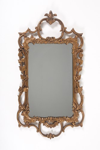 Lot 307 - A Geo II style fretwork wall mirror, 20th...