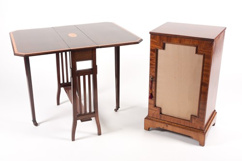 Lot 227 - An Edwardian mahogany and satinwood...