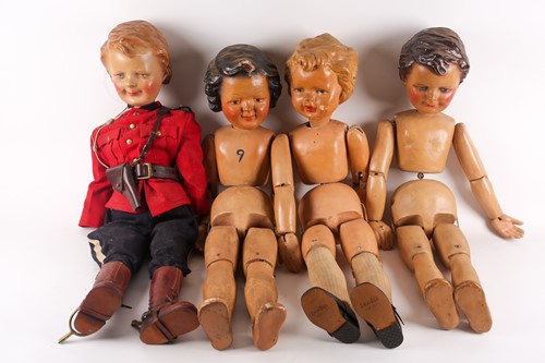 Lot 151 - An early 20th-century articulated, painted...