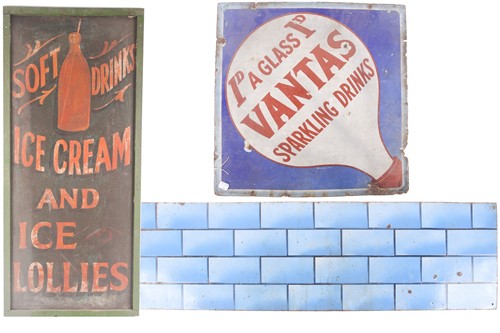 Lot 178 - An early 20th century enamelled iron...