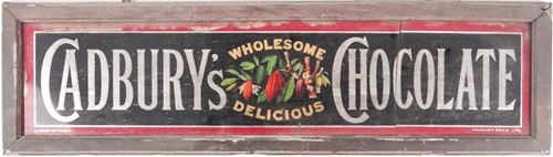 Lot 144 - An early 20th century "Cadbury's reverse...