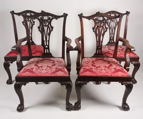 Lot 284 - A set of eight good quality mahogany...