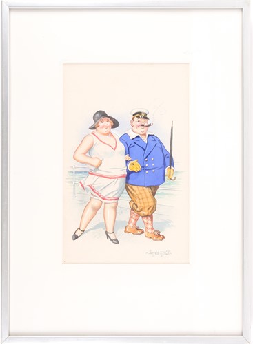 Lot 4 - Donald McGill (British 1875-1962), A portly...