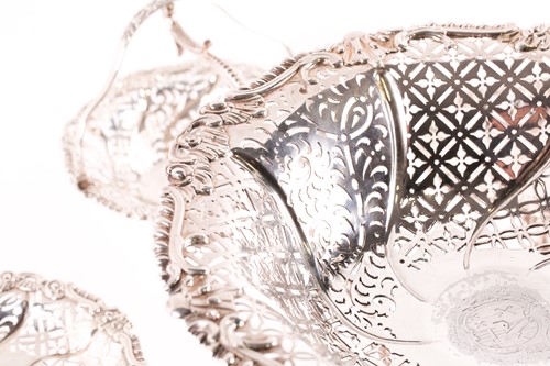 Lot 547 - An Irish George III silver epergne, the...