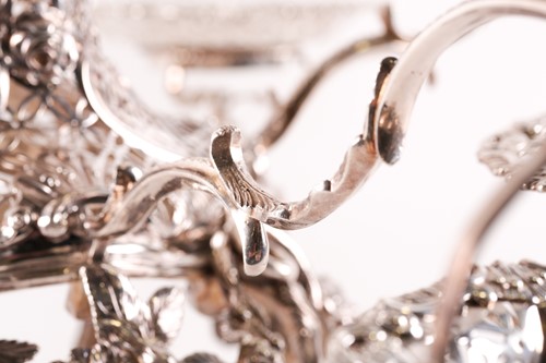 Lot 547 - An Irish George III silver epergne, the...