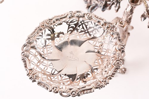Lot 547 - An Irish George III silver epergne, the...
