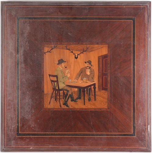 Lot 35 - An early 20th century probably Swiss, square...