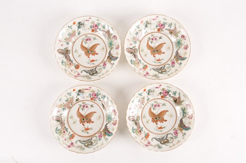 Lot 14 - A set of four Chinese Famille rose porcelain...