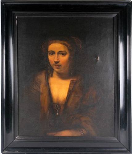 Lot 148 - 19th century school, a half-length portrait of...