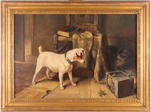 Lot 152 - Edgar Hunt (1876 - 1953), A Jack Russell...