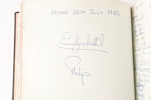 Lot 496 - Of Railwayana Interest: A rare visitors book...